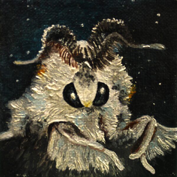 DĀRTA LOTE BĒRZIŅA
“MOTH”
audekls/eļļa
2018
10 cm x 10 cm - 40 eur