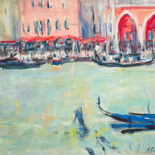 Sarmīte Caune - "Venēcijas tirgus" 2023. g. Aud. akr. 60x70  - 800 eur