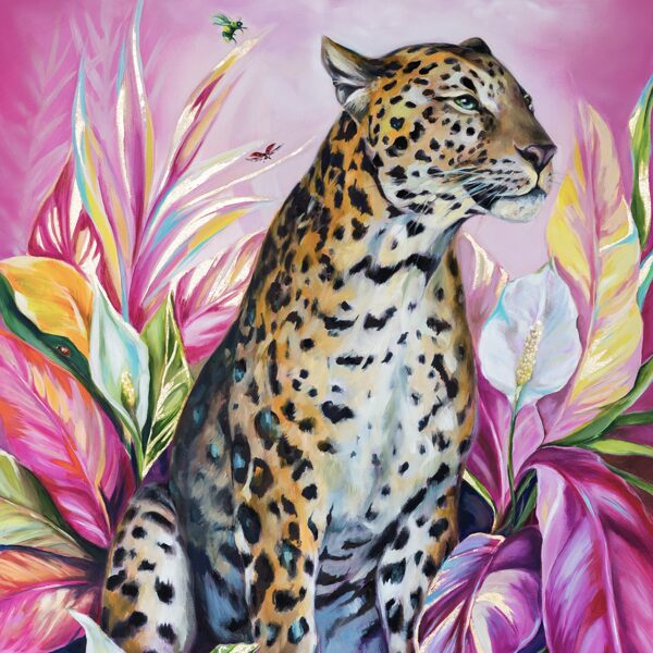 ROZĀ PANTERA / 120 X 80 CM / EĻĻA AUDEKLS / 2024. GADS / 1100 EUR
