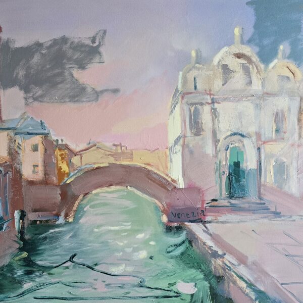 ĒRIKA KUMEROVA - Venēcija 70x90cm a/eļļa 2021.g 500 eur