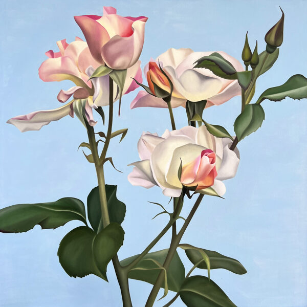 Ildze Ose - "Belicia" 2019, Audekls, eļļa, 100 x 100 x 4 cm - Cena: 650 eur