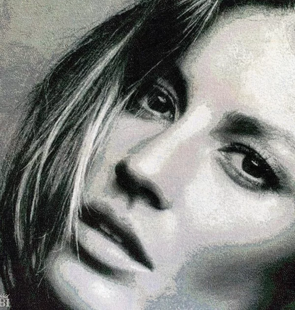 GISELE, 2010, 63x63cm, izšuvums, 8500€