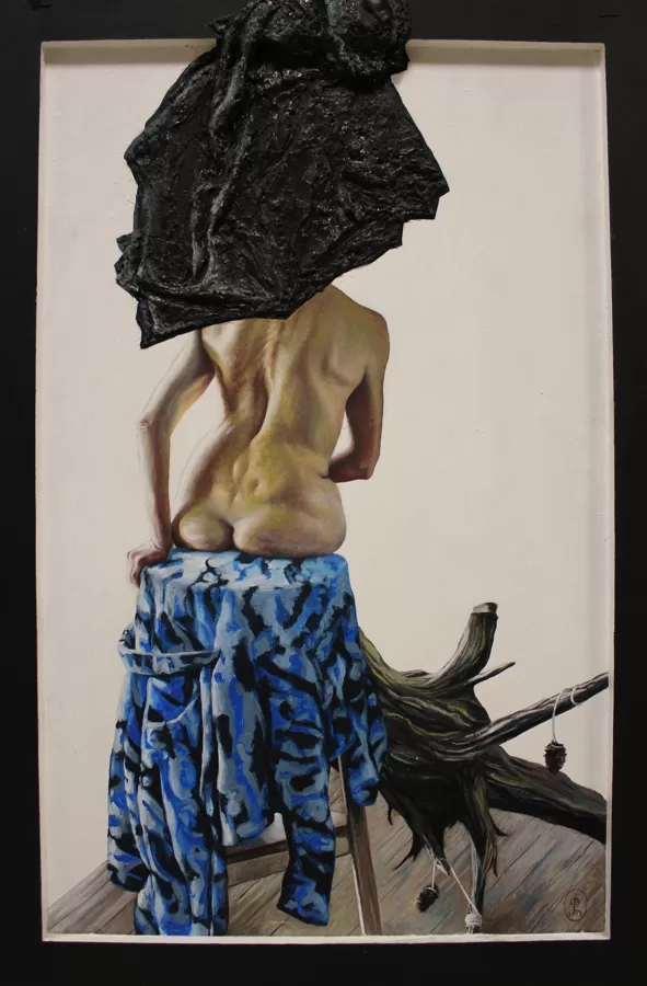 DĀRTA LOTE BĒRZIŅA
“AKTS”
jaukta tehnika
2017
60 cm x 30 cm - 450 eur