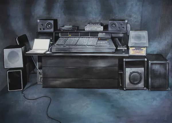 DĀRTA LOTE BĒRZIŅA
“MŪZIKAS STUDIJA”
audekls/eļļa/akrils
2015
65 cm x 90 cm - 800 eur