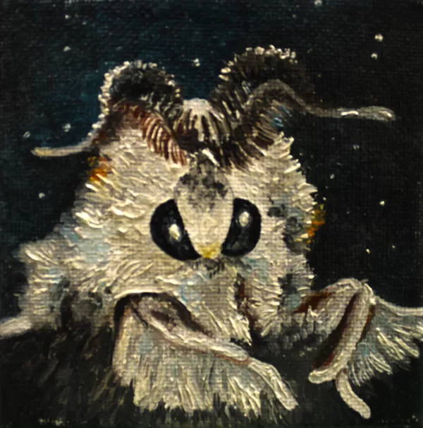 DĀRTA LOTE BĒRZIŅA
“MOTH”
audekls/eļļa
2018
10 cm x 10 cm - 40 eur