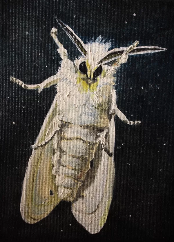 DĀRTA LOTE BĒRZIŅA
“MOTH”
audekls/eļļa
2018
20 cm x 15 cm - 60 eur