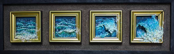 DĀRTA LOTE BĒRZIŅA
“OKEĀNA REZONANSE”
jaukta tehnika
2018
14 cm x 45 cm - 500 eur