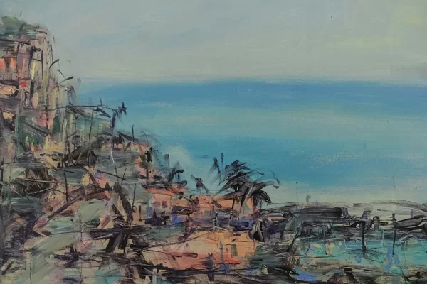 Sarmīte Caune - "Neaizmirstamā Ligūrija" 2024. g. Aud. akr. 50x70  -  800 eur