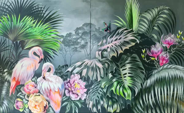 Ilze Krastiņa -“Ēdene”, audekls\akrils, 120x200 cm, 2024 g. 900 eur