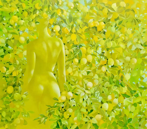 Ieva Liepiņa. Dzeltenā, 2024, audekls, eļļa, 115×130 cm - 1500 eur