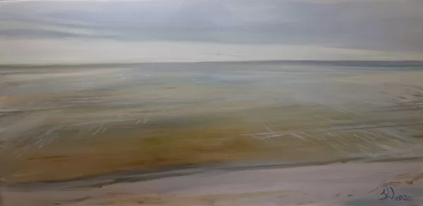 Katrīna Vīnerte - "Jūras miers" 2023, a/e, 50x100 cm - 300 eur