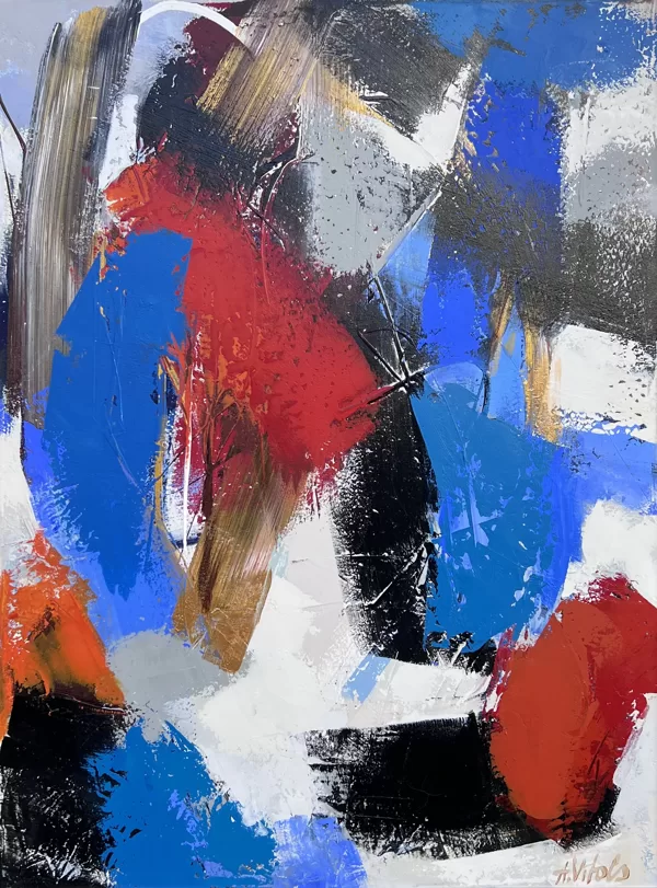 Andris Vītols - “Četras dienas bez sniega un gulbjiem”, 2022,120x90 cm - 600 eur